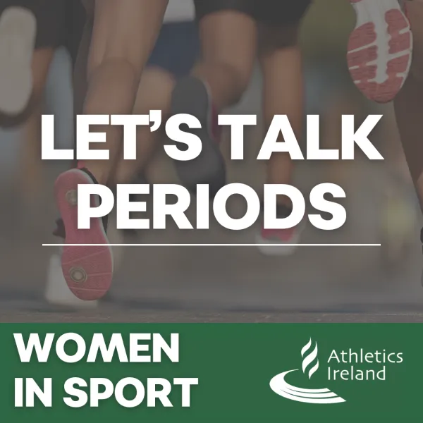 Women In Sport - Let's talk periods poster